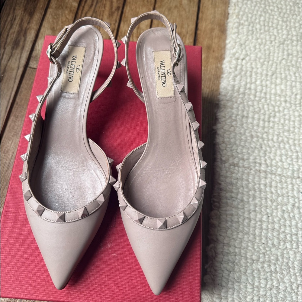 Valentino Women's Poudre Tonal Rockstud Slingback